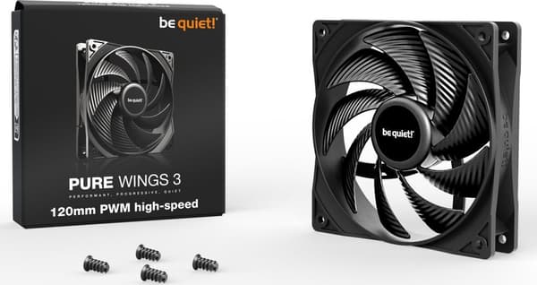 Fläkt Be Quiet! Pure Wings 3 120 mm PWM höghastighet