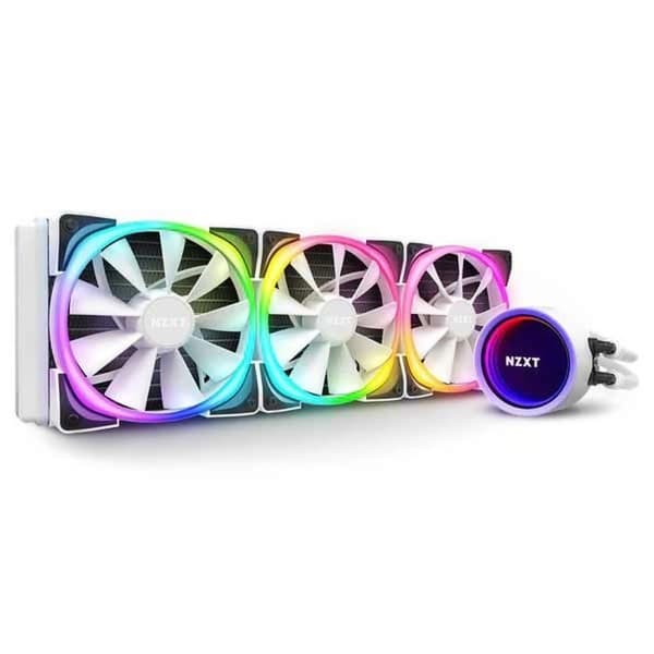 NZXT Kraken X73 RGB (vit) - 360 mm allt-i-ett CPU-vattenkylningssats med RGB-bakgrundsbelysning