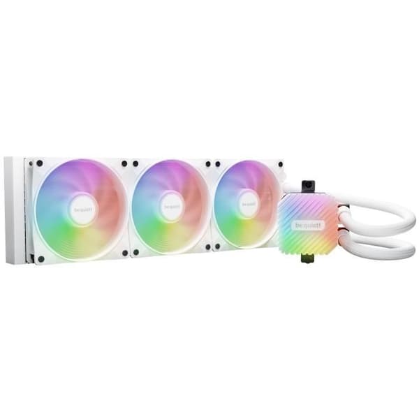 var tyst! Light Loop 360 mm Vit - Allt-i-ett CPU-vattenkylningssats med vattenblock och ARGB-fläktar