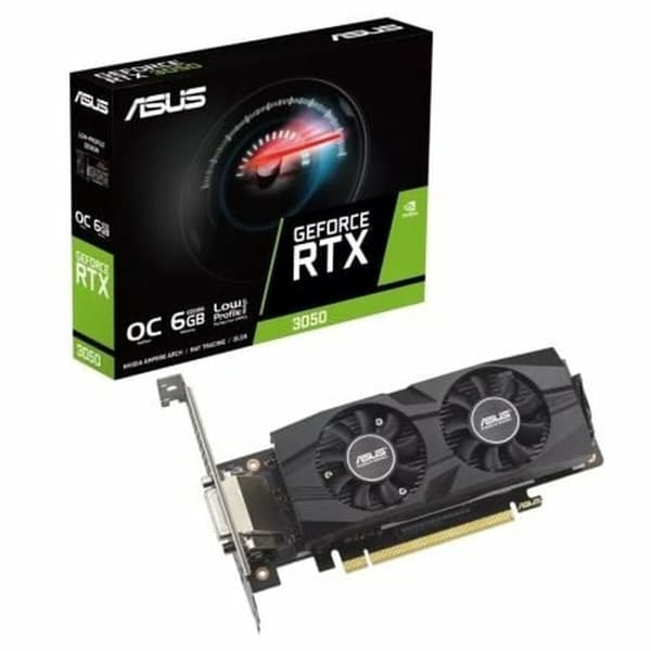 Grafikkort Asus 90YV0KQ0-M0NA00 Nvidia GeForce RTX 3050 6 GB GDDR6 Svart