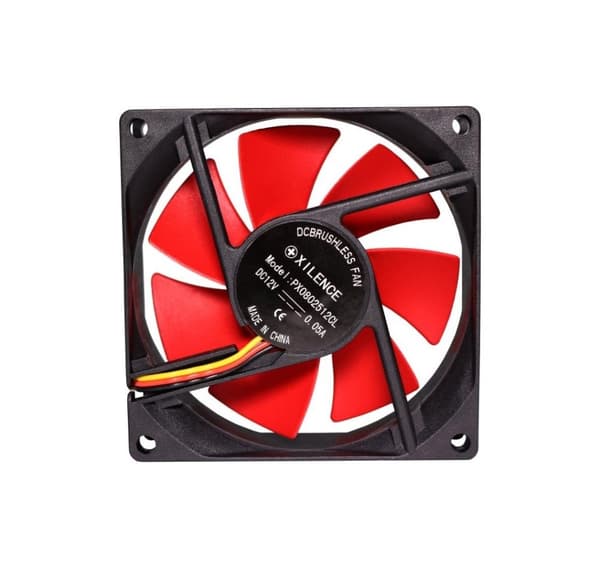 Case fan 80mm redwing 3pin+4p/12v xf037, Xilence