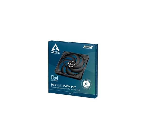 Kjølere, P14 Slim PWM PST 140mm Case Fan Black, Arctic