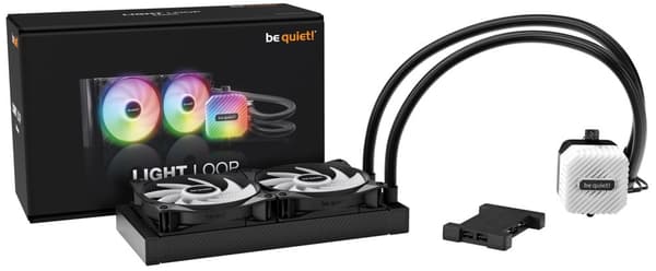 vær stille! LIGHT LOOP 240mm Sort Processor Alt-i-én væskekøler 24 cm 1 stk.
