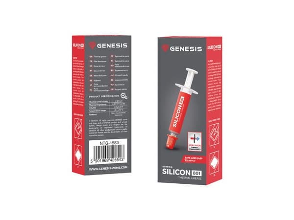 GENESIS SILICON 801 jäähdytyselementti, lämpörasva 0,5 g
