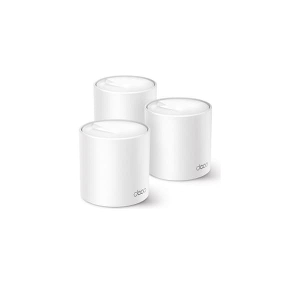 Langaton reititin, Tp-link, langaton reititin (3 kpl, 2900 mbps, mesh, wi-fi 6, 3x10/100/1000m, antennien määrä 2) Valkoinen