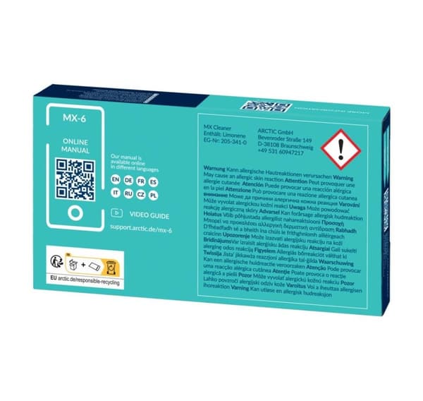 Cpu-kjøler acc termisk pasta/actcp00084a, Arctic