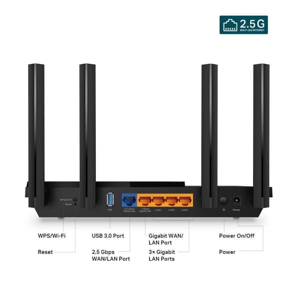 Wireless router, Tp-link, wireless router (3000 mbps, wi-fi 6, ieee 802.11a, ieee 802.11 b/g, ieee 802.11n, ieee 802.11ac)