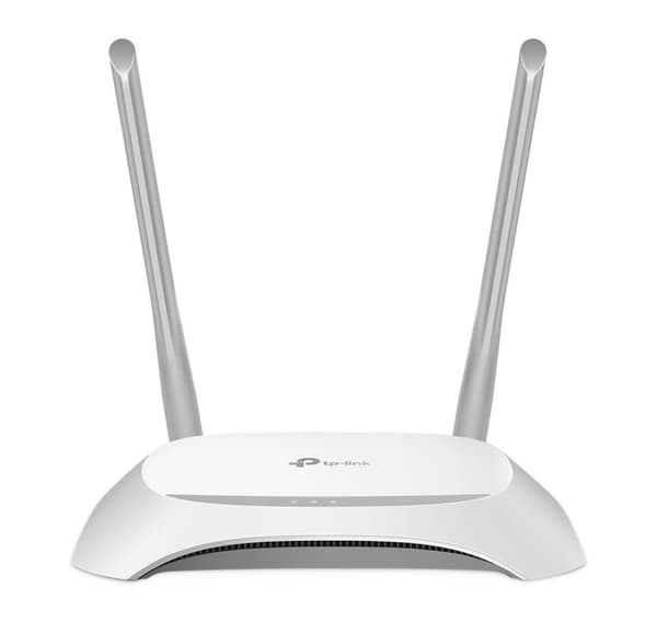 Trådløs ruter, Tp-link, trådløs ruter (300 mbps, ieee 802.11b, ieee 802.11g, ieee 802.11n, 1 wan, 4x10/100m, dhcp) Grå, Hvit