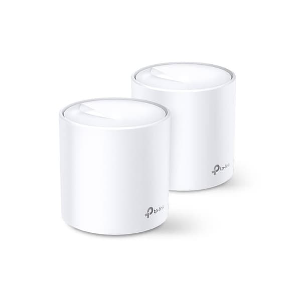 Wireless router, Tp-link, wireless router (2-pack, 5400 mbps, mesh, ieee 802.11a, ieee 802.11n, ieee 802.11ac, ieee 802.11ax) Hvid