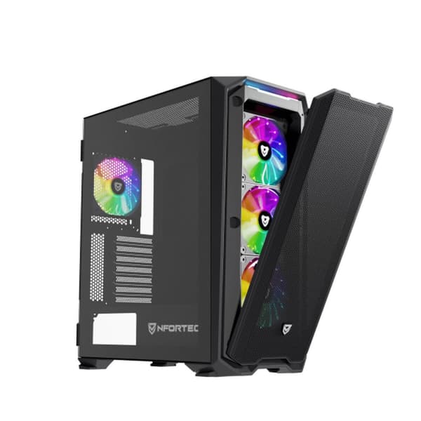 Lådfläkt Nfortec NF-CS-KRATERX-B Svart