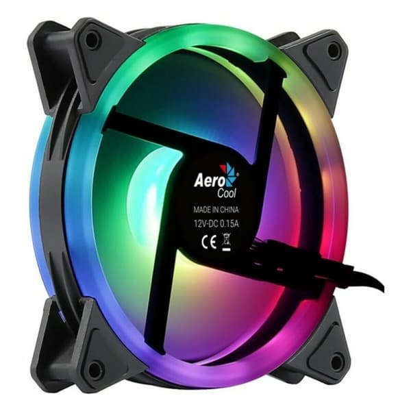Boxventilator Aerocool Duo 12 1000rpm (Ø 12 cm) RGB Ø 12 cm (1 enheder)