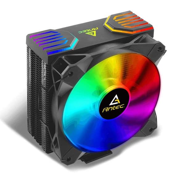 Antec FrigusAir RGB processorkylare - svart - 12 cm Svart, Koppar, Metallisk