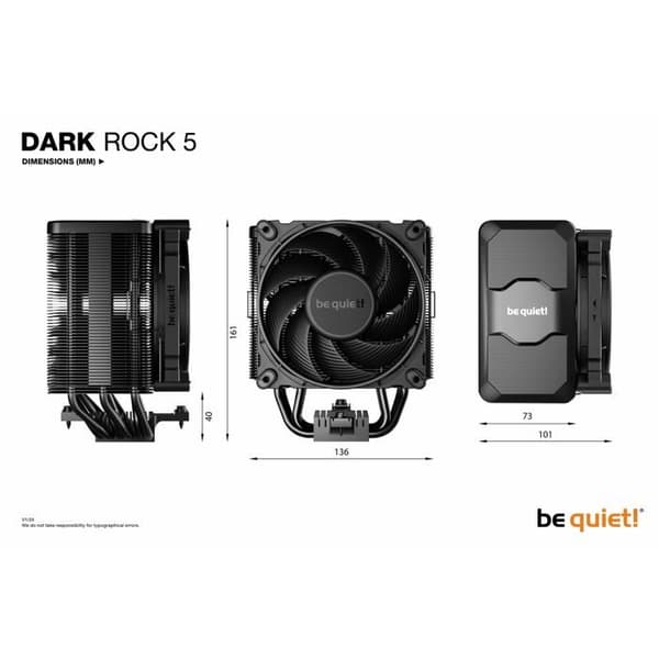 BEQUIET Dark Rock 5 TDP 210W