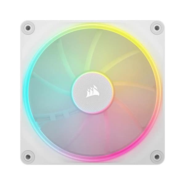Chassi-fläkt - CORSAIR - iCue Link LX RGB - 14 cm - Set om 2 - Vit