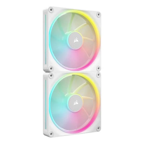 Chassi-fläkt - CORSAIR - iCue Link LX RGB - 14 cm - Set om 2 - Vit Vit