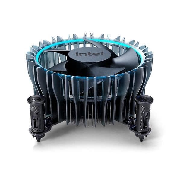 Intel Laminar RM1-fläkt - Svart, Blå - Processor - LGA 1700 - Core i3, i5, i7 - 600-3150 rpm - 29 dB
