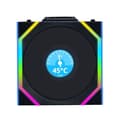 Miniatyrbild 3 av 4: Fläkt - LIANLI - Uni Fan SL 120 LCD Reverse ARGB Trådlös - Svart - 120 mm - 4-pin kontakt