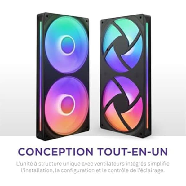 NZXT F240 RGB Core Fan Unit - 240 mm - Hastighets- och ljuskontroll