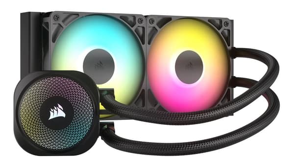 Corsair NAUTILUS 240 RS ARGB vätskeprocessor Allt-i-ett vätskekylare Svart 1 st. Svart