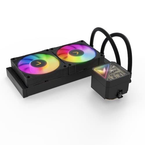 Valkyrie V240 Lite Processor Allt-i-ett vätskekylare 24 cm Svart Svart