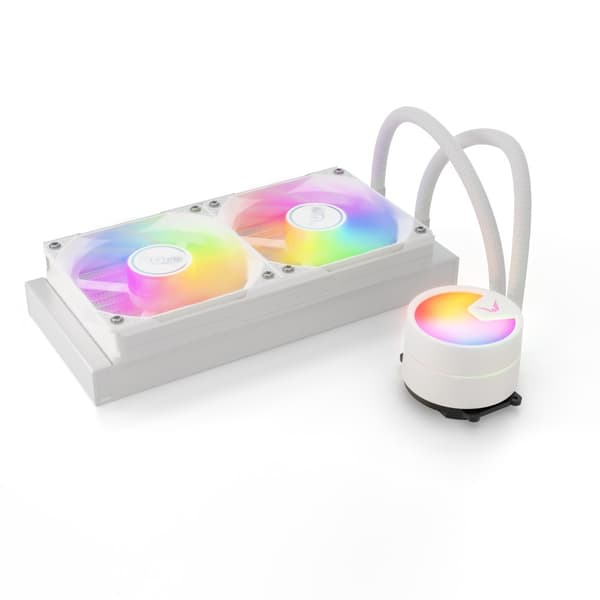 Valkyrie A240 White Processor Allt-i-ett vätskekylare 24 cm Vit