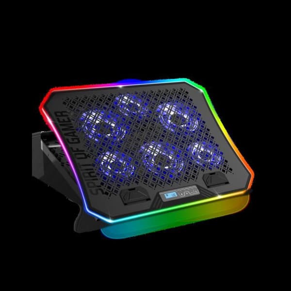 SPIRIT OF GAMER - AIRBLADE 1200 - Ventilerat RGB bärbar stativ - 10'' till 19''