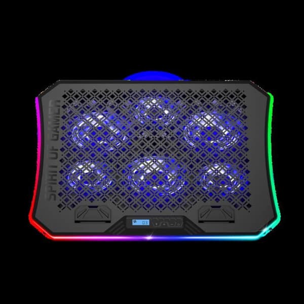 SPIRIT OF GAMER - AIRBLADE 1200 - Ventilerat RGB bärbar stativ - 10'' till 19''
