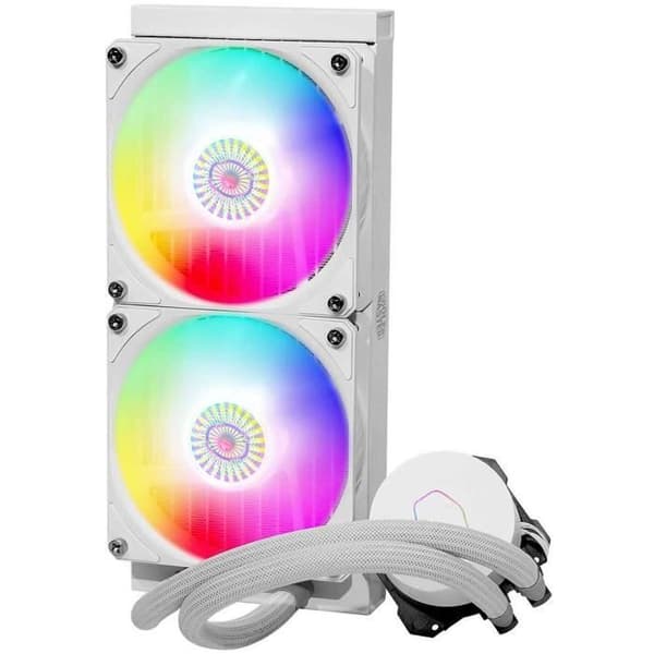 COOLER MASTER - MasterLiquid ML240 Illusion ARGB - PC Liquid Cooling - 240 mm Kylare - Vit (MLX-D24M-A18PW-R1)
