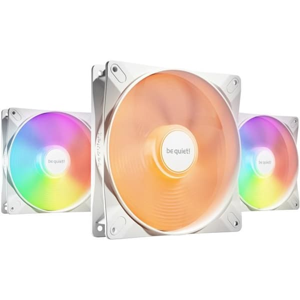 Fläktar - BE QUIET - Light Wings LX - 140 mm - Paket med 3 - LED ARGB Vit Vit