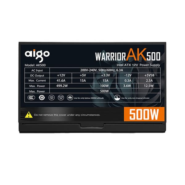 Datamaskin strømforsyning Aigo AK500 (svart)