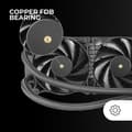 Miniatyrbild 3 av 6: Kit vattenkylning AIO - Mars Gaming - ML-Pro - 240mm - Svart - Vit LED-belysning