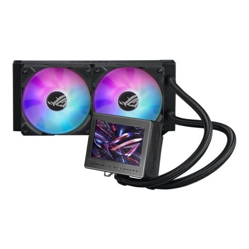 ASUS ROG RYUJIN III 240 ARGB - kylsystem med vätska till processorn - med LCD-display Svart