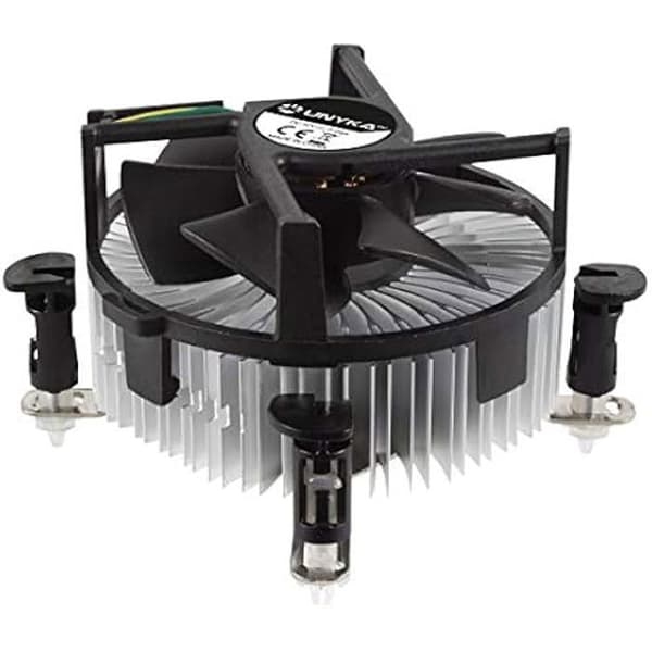 CPU-kylare - UNYKACH - 90 mm - Bas i aluminium - Push and Pull-teknologi Svart, Grå