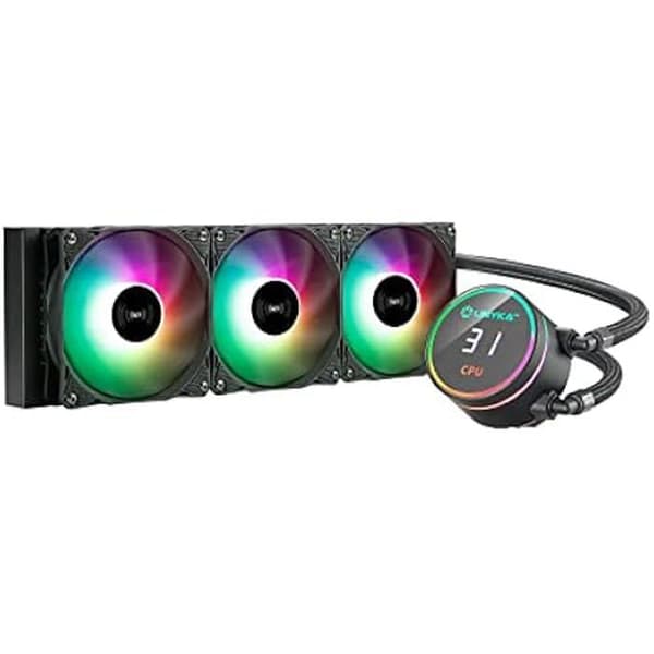 Vätskekylning - UNYKACH - AquaStorm 360 - Kompatibel med Intel och AMD - Aluminium och Koppar - Svart Svart