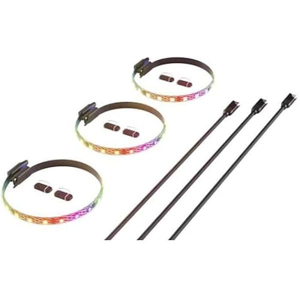 Kit för qRGB-lampor - HYTE - LS10 - Digital Immersion Lighting System - Magnetisk fäste - 3 delar