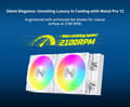 Miniatyrbild 3 av 3: Kit vattenkylning AIO - MONTECH - HyperFlow RGB - 240mm - Vit - Kompatibel med Socket AM4