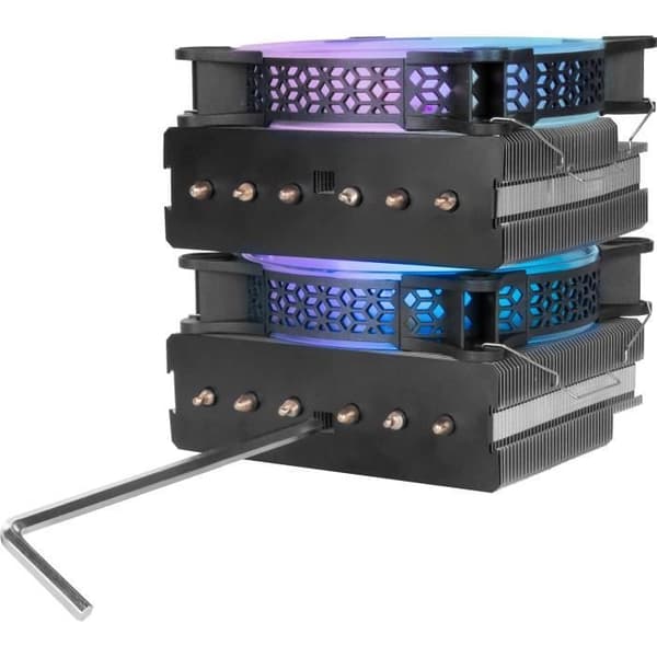 Mars Gaming MCPU-XT RGB CPU-kylare - svart - 12 cm