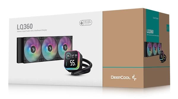 DeepCool LQ360 Processor Væskekølesæt 12 cm Sort 1 stk.