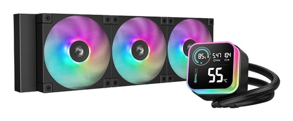 DeepCool LQ360 Processor Væskekølesæt 12 cm Sort 1 stk.