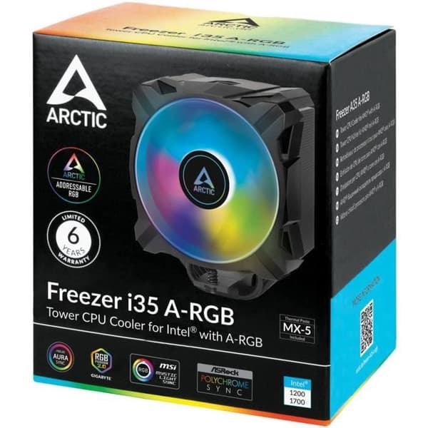 ARCTIC Frieza I35 A-RGB (svart) - CPU-kylare