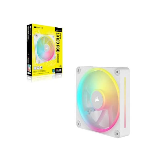 PC Kylning - CORSAIR - CO-9051029-WW - Startkit för iCUE LINK LX120 RGB Vita fläktar