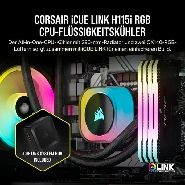 CORSAIR iCUE LINK H115i RGB Wa