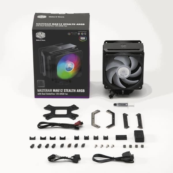 PC CPU-kylare-COOLER MASTER-MasterAir MA612 Stealth ARGB (MAP-T6PS-218PA-R1)