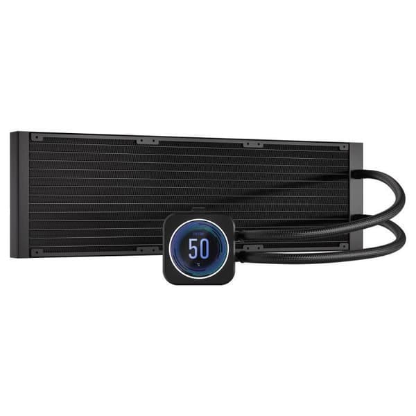 CORSAIR - H170i ELITE LCD XT - Allt-i-ett vattenkylningssats - 420 mm kylare - Svart - (CW-9060076-WW)