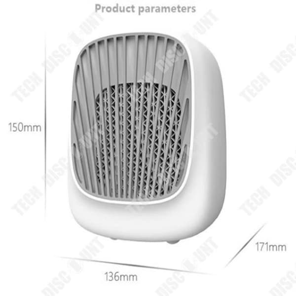 TD® Mini USB Air Cooler Desktop Liten Bärbar Kyl Luftkonditionering Luftfuktning Kallvatten Elektrisk fläkt