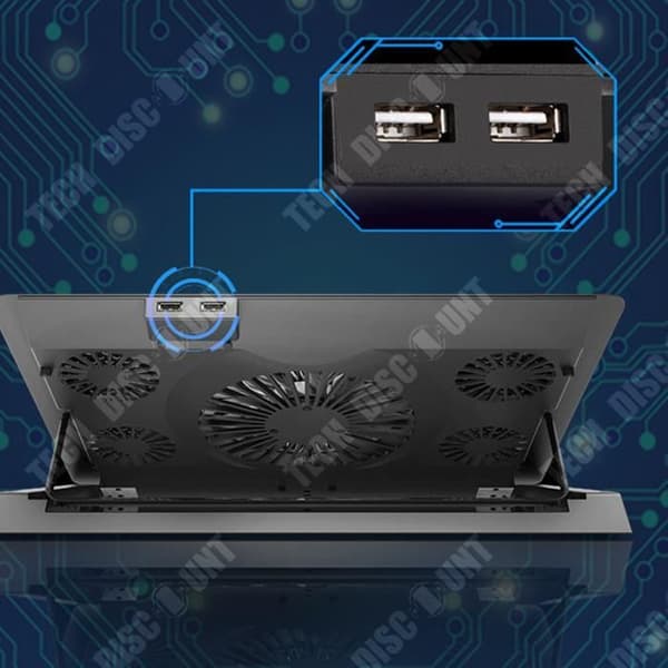 TD® Mute RGB Light Laptop Radiator Stand 14 tum 15,6 tum 17 tum laptop bas