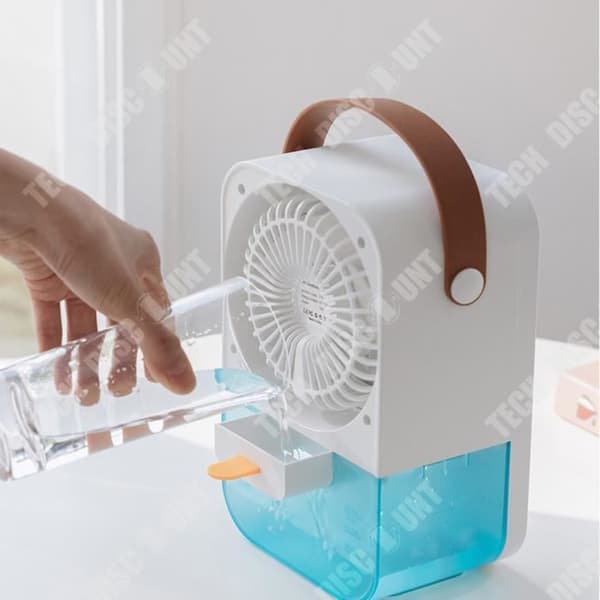 TD® Mini Refrigeration Luftkonditionering Hem Liten Luftkylare Befuktning Desktop Vattenkyld elektrisk fläkt
