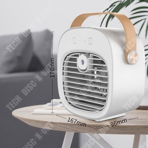 TD® Cold Air Conditioning Fläkt 3 Speed Nano Spray Snabbkylning Desktop Water Cooler Fläkt