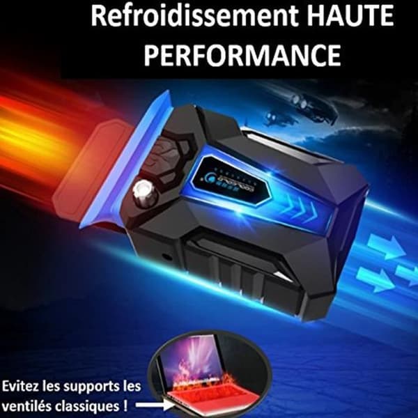 LCC® Laptop Cooler - Kraftfull varmluftsutsug för att kyla din 14" till 17" laptop