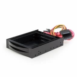 Gembird 3.5 mobile rack for 2 SATA 2.5 drives Black